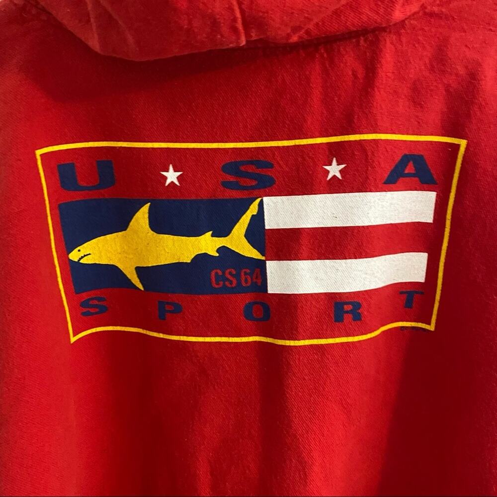 Crazy shirts Hawaii Hoodie Sweatshirt Mens XL USA Shark Flag hoodie - Picture 2 of 8